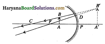 HBSE 10th Class Science Important Questions Chapter 10 प्रकाश-परावर्तन तथा अपवर्तन 23