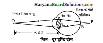 HBSE 10th Class Science Important Questions Chapter 11 मानव नेत्र एवं रंगबिरंगा संसार 3