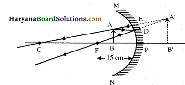 HBSE 10th Class Science Solutions Chapter 10 प्रकाश-परावर्तन तथा अपवर्तन 1