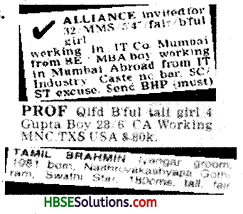 HBSE 7th Class Social Science Solutions Civics Chapter 1 On Equality-1