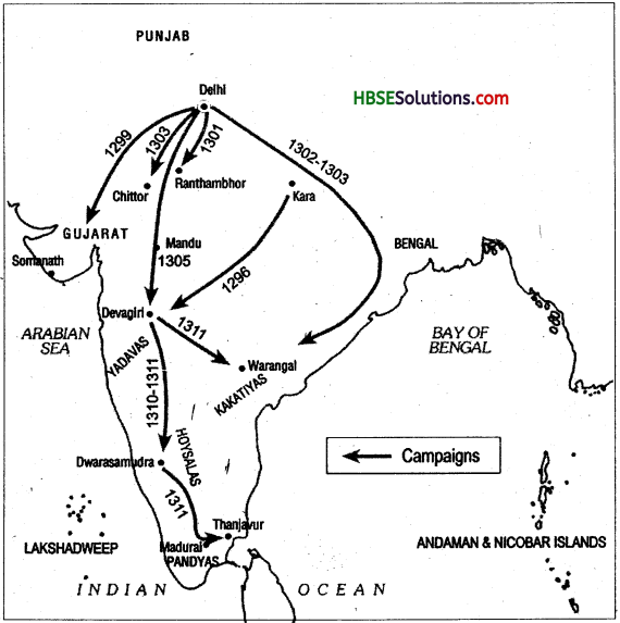 HBSE 7th Class Social Science Solutions History Chapter 3 The Delhi Sultans-1
