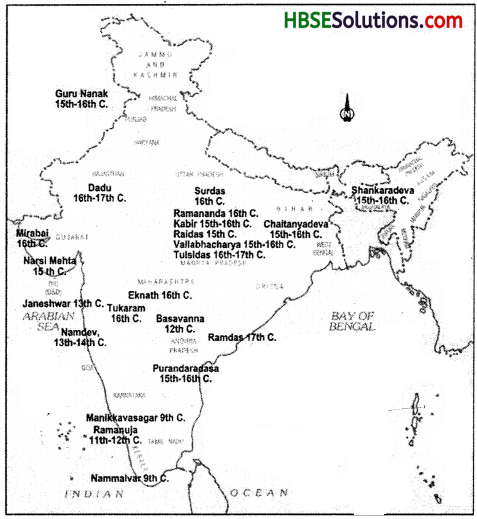 HBSE 7th Class Social Science Solutions History Chapter 8 Devotional Paths to the Divine-1