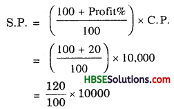 HBSE 7th Class Maths Solutions Chapter 8 Comparing Quantities Ex 8.3 6