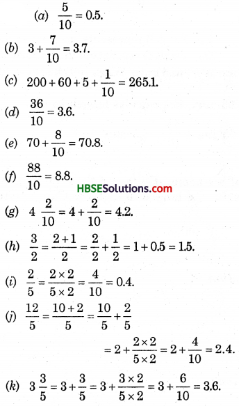 HBSE 6th Class Maths Solutions Chapter 8 Decimals Ex 8.1 5