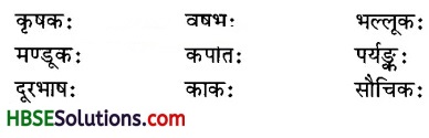 HBSE 6th Class Sanskrit Solutions Chapter 1 शब्द परिचयः 1-2