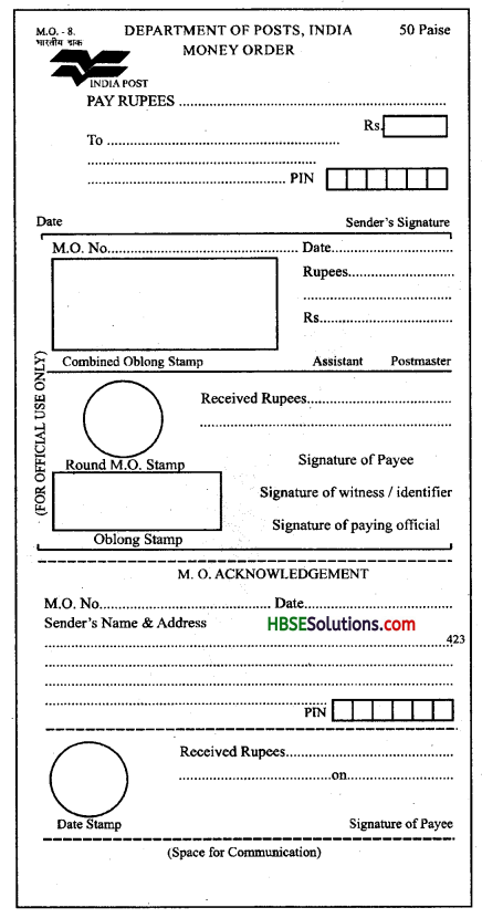 HBSE 10th Class English Solutions First Flight Chapter 1 A Letter to God 2